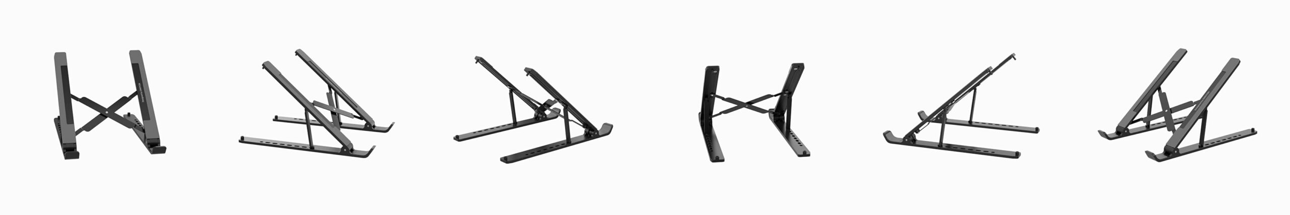 Portable Laptop Stand,Alluminum Laptop Stand for Desk Ergonomic 7-Levels Angles Adjustable Computer Stand, ABS Laptop Riser Holder Compatible with All Laptops and iPad(10-15.6) - Image 6