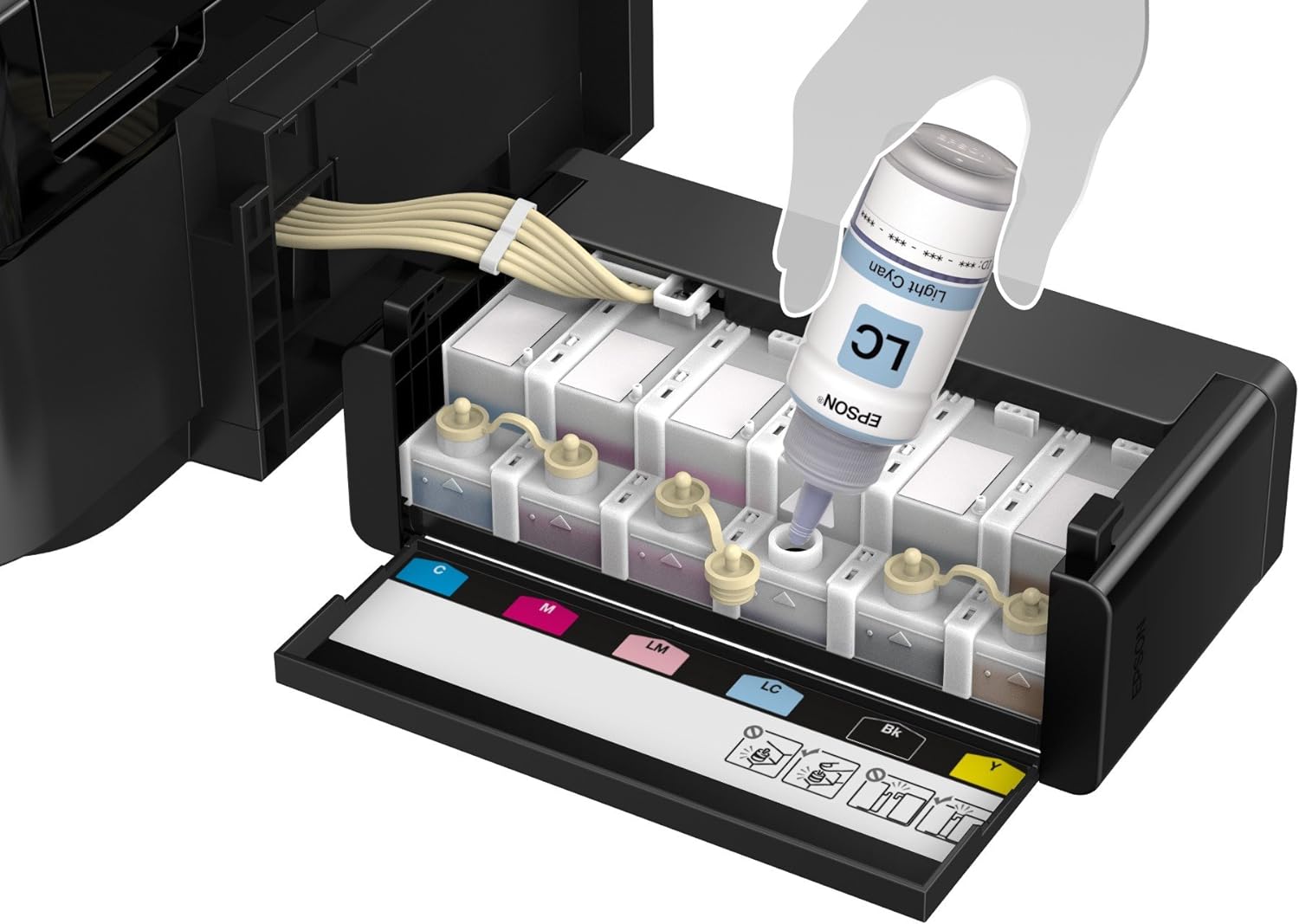 Epson Ecotank L850 | 6-Colour Photo Printer With Epson's Integrated Ink Tank System For Cost-Effective, Quality Photo Printing - Image 4