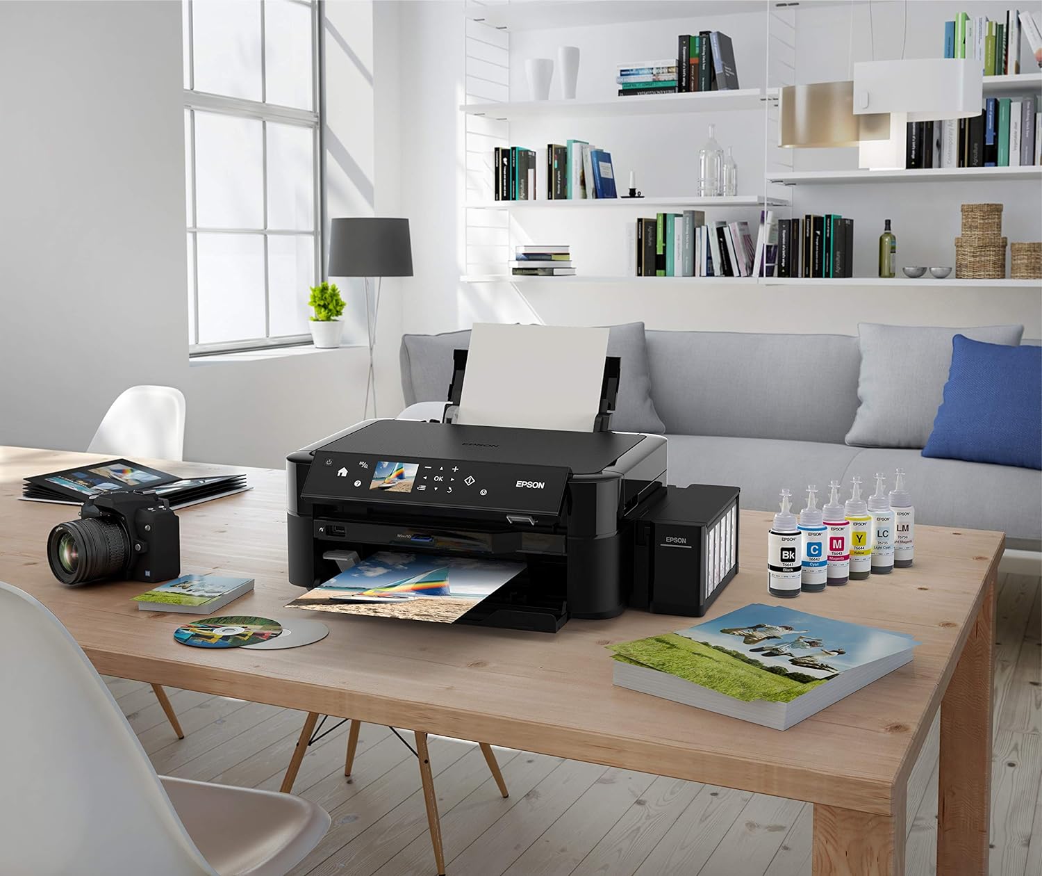 Epson Ecotank L850 | 6-Colour Photo Printer With Epson's Integrated Ink Tank System For Cost-Effective, Quality Photo Printing - Image 6