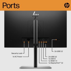 Alternative view of HP E24 G5 23.8" Full HD LCD Monitor - 16:9-24" Class - in-Plane Switching (IPS) Technology - Edge LED Backlight - 1920 x 1080-250 Nit - 5 ms - 75 Hz Refresh Rate - HDMI - DisplayPort - Black