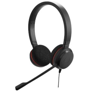 Jabra EVOLVE 20 MS STEREO USB-A Headband, Noise cancelling.