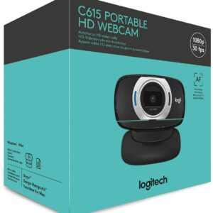 Alternative view of Logitech HD Laptop Webcam C615 || with Fold-and-Go Design, 360-Degree Swivel, HD 1080p Camera