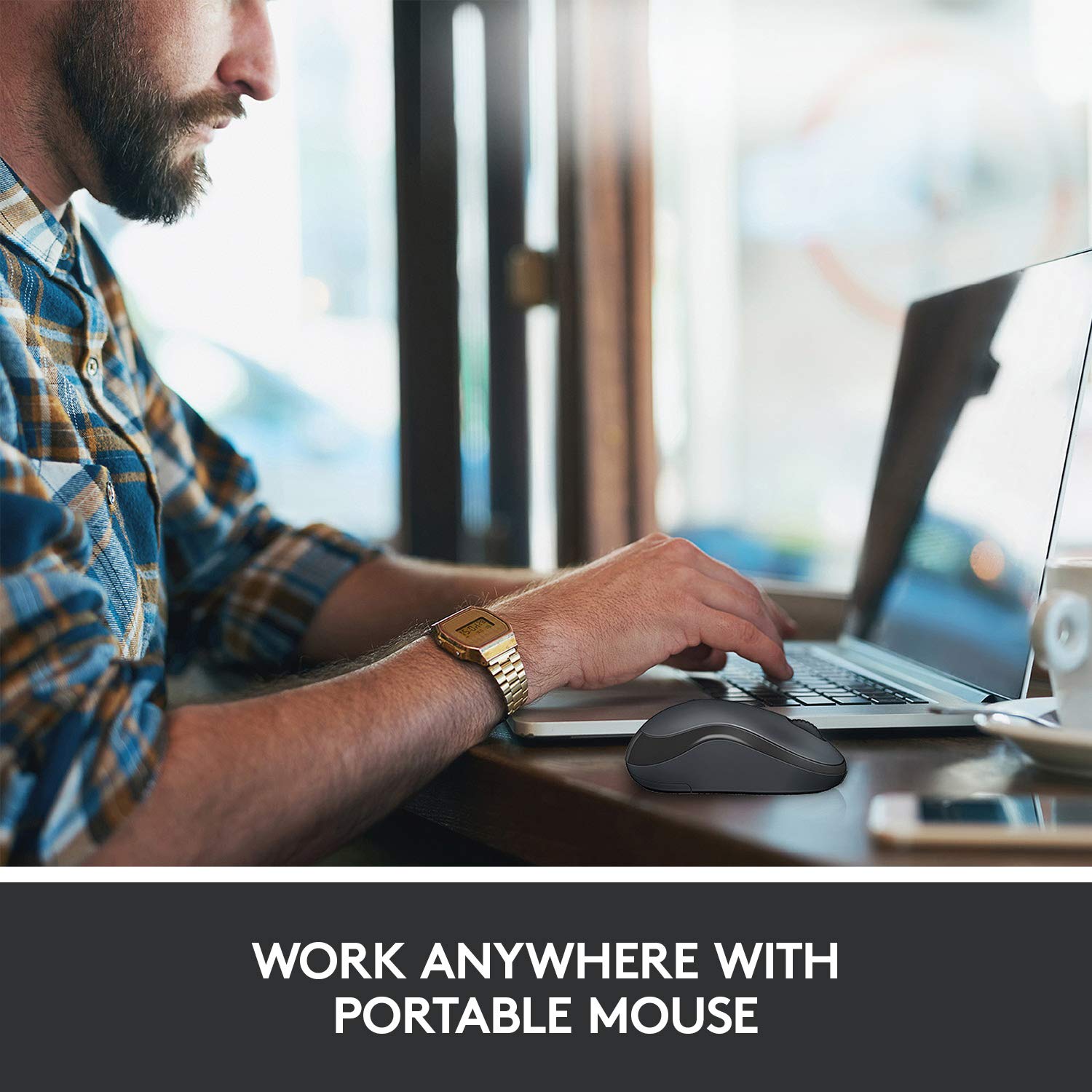 Logitech M221 Wireless Mouse, Silent Buttons, 2.4 GHz with USB Mini Receiver, 1000 DPI Optical Tracking - Image 7