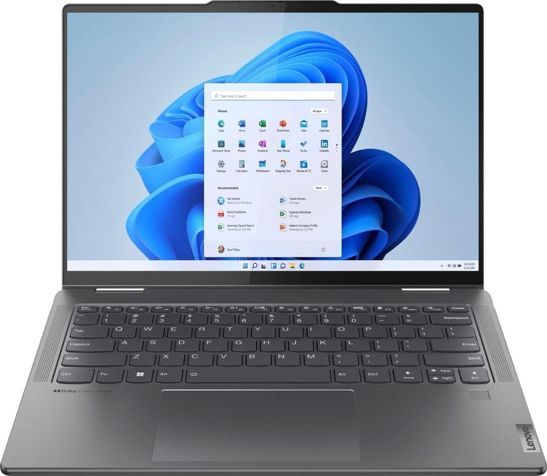 Lenovo Yoga 7 14IRL8, Intel Core i7 1355U, 16GB LPDDR5 5200 (Not Upgradable), 512GB SSD M.2 2242 PCIe 4.0x4 NVMe, Windows 11 Home, 14" 2.2K Touch Screen - Image 9