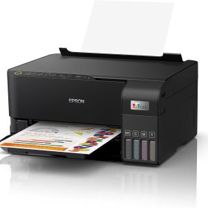 Epson EcoTank L3550 Home Ink Tank Printer, High-speed A4 colour 3-in-1 printer with Wi-Fi Direct, Photo Printer, with Smart App connectivity - Black