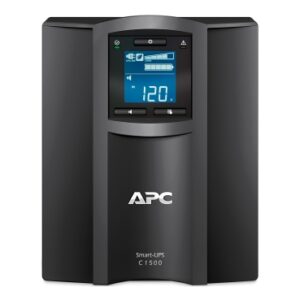 Alternative view of APC Smart-UPS C, Line Interactive, 1500VA, Tower, 230V, 8x IEC C13 outlets, SmartConnect port, USB and Serial communication, AVR, Graphic LCD