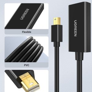 Alternative view of UGREEN Mini Display Port to HDMI Female Converter (4K) - MD112