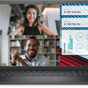 DELL Vostro 3520 Laptop - 12th Intel core i7-1255U 10 Cores, 16GB RAM, 512 GB SSD PCIe NVMe, Intel Iris Xe Graphics, 15.6" FHD (1920x1080) 250 nits WVA Anti- Glare, Backlit KB, UBUNTU - Carbon Black