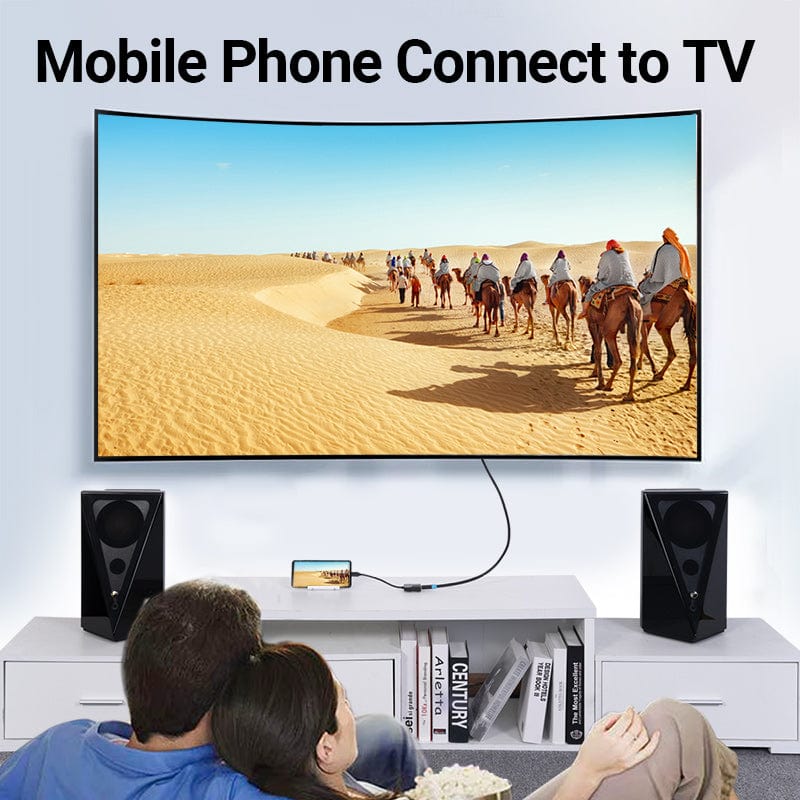 Vention Type-C to HDMI Adapter 0.15M Black ABS Type - Image 6