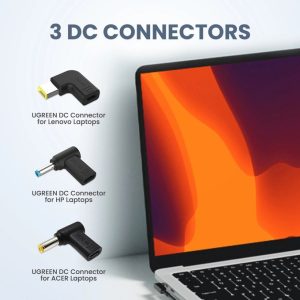 Alternative view of UGREEN USB-C 67W PD GaN Tech Power Adapter UK+3 DC Connectors - X377