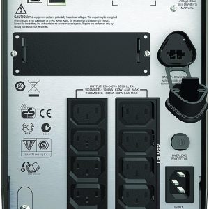 Alternative view of APC Smart-UPS SMT - SMT1000I - Uninterruptible Power Supply 1000VA (Line Interactive, AVR, LCD Panel, 8 Outlets IEC-C13, Shutdown Software