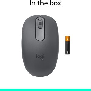 Logitech M196 Compact Bluetooth Wireless Mouse Graphite Bluetooth connectivity, 3 non-customizable buttons, 12-month battery life, PC Mac compatible - Image 5