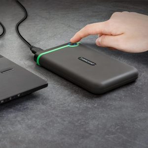 Transcend StoreJet Rugged External USB3.1(5Gbps) Portable HDD , Lightning-Fast Speeds, Iron Gray - Image 4