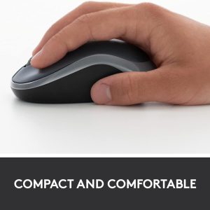 Logitech M185 Wireless Mouse, 2.4GHz with USB Mini Receiver, 12-Month Battery Life, 1000 DPI Optical Tracking, Ambidextrous, Compatible with PC - Image 3