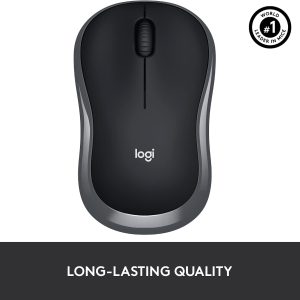 Alternative view of Logitech M185 Wireless Mouse, 2.4GHz with USB Mini Receiver, 12-Month Battery Life, 1000 DPI Optical Tracking, Ambidextrous, Compatible with PC