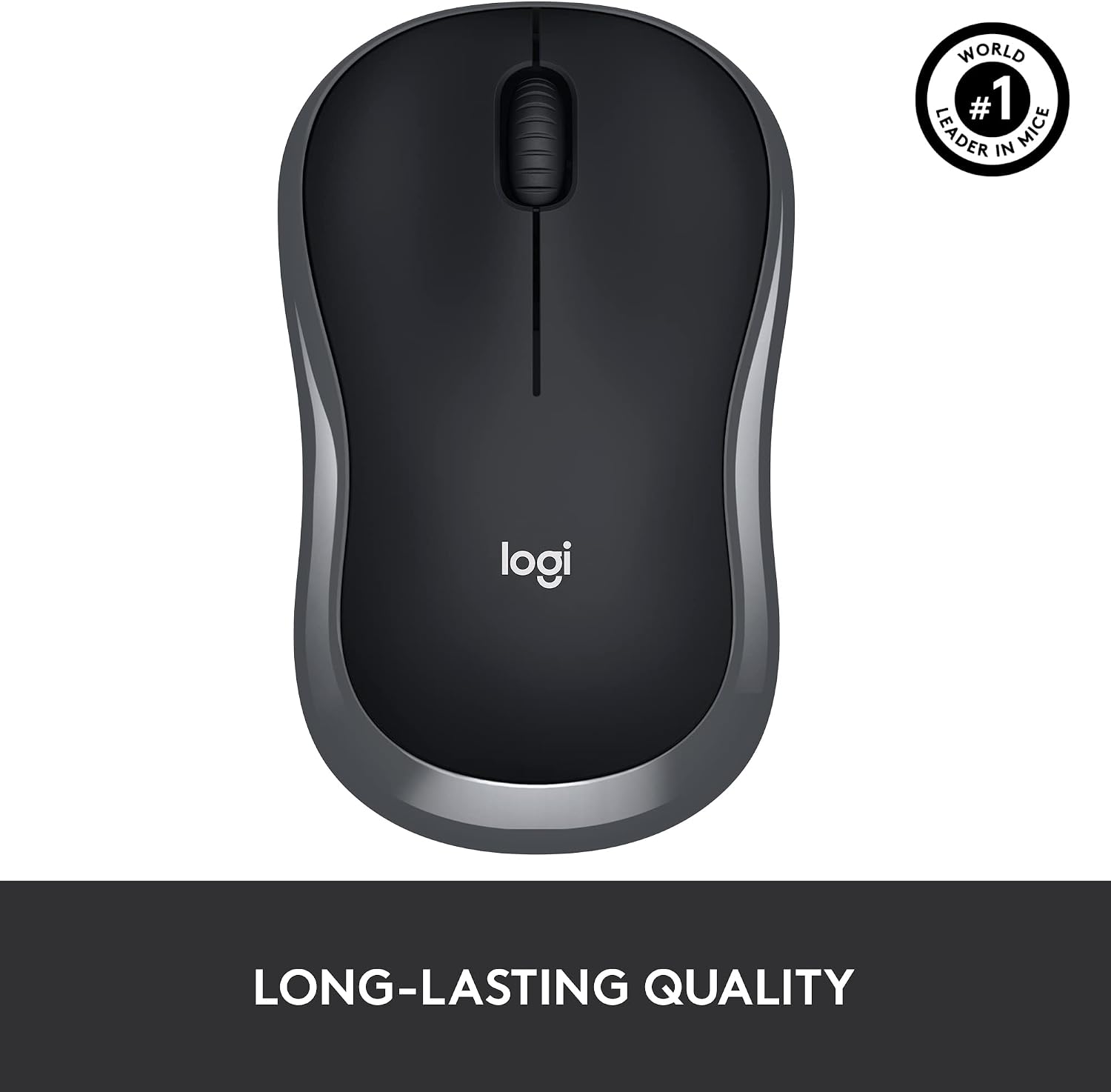 Logitech M185 Wireless Mouse, 2.4GHz with USB Mini Receiver, 12-Month Battery Life, 1000 DPI Optical Tracking, Ambidextrous, Compatible with PC - Image 2