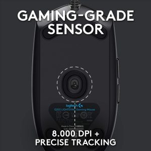 Logitech G G102 2nd Gen Light Sync Gaming Mouse, 8000 DPI, 6 Programmable Buttons, RGB, Black - Image 3