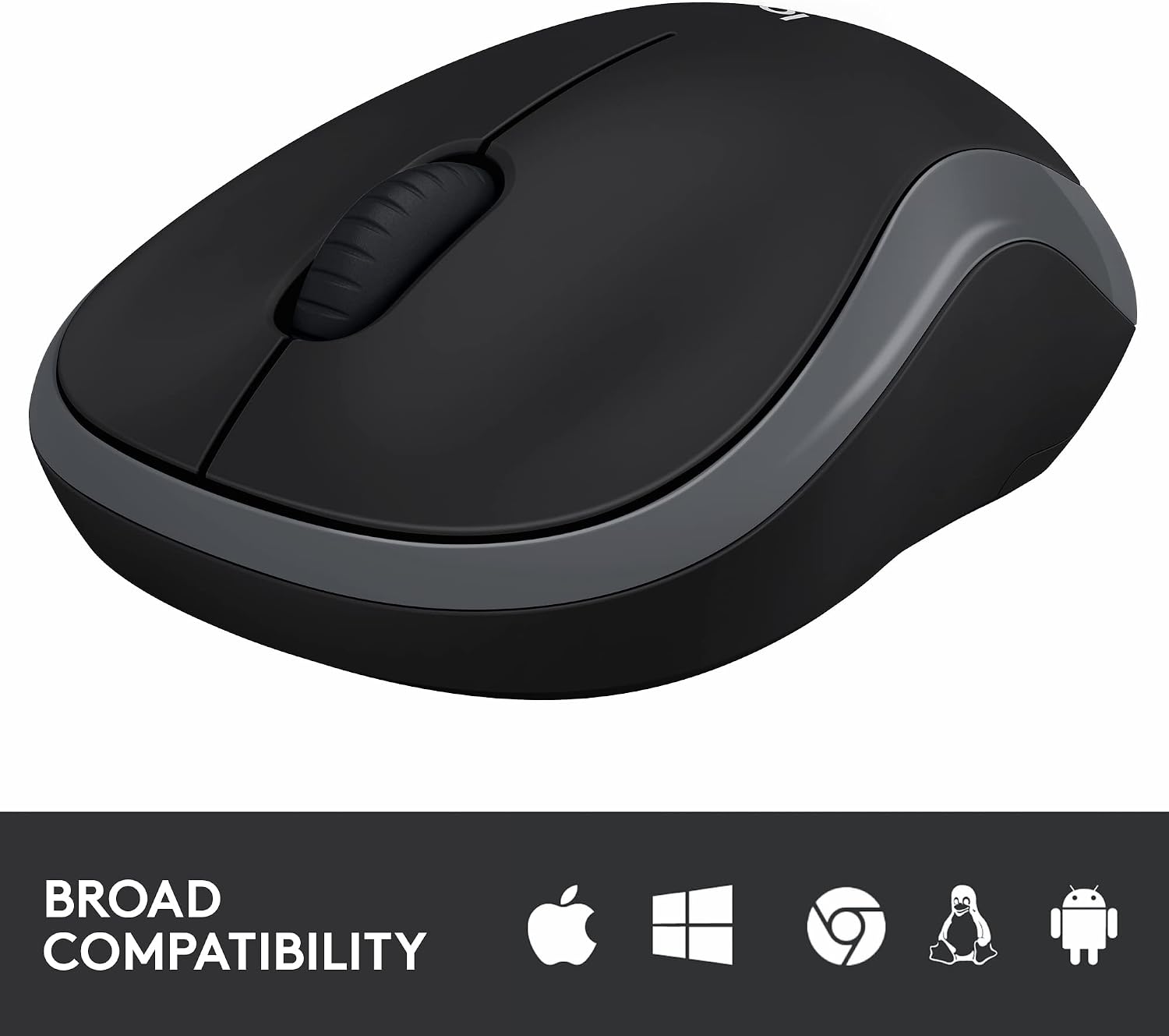 Logitech M185 Wireless Mouse, 2.4GHz with USB Mini Receiver, 12-Month Battery Life, 1000 DPI Optical Tracking, Ambidextrous, Compatible with PC - Image 4