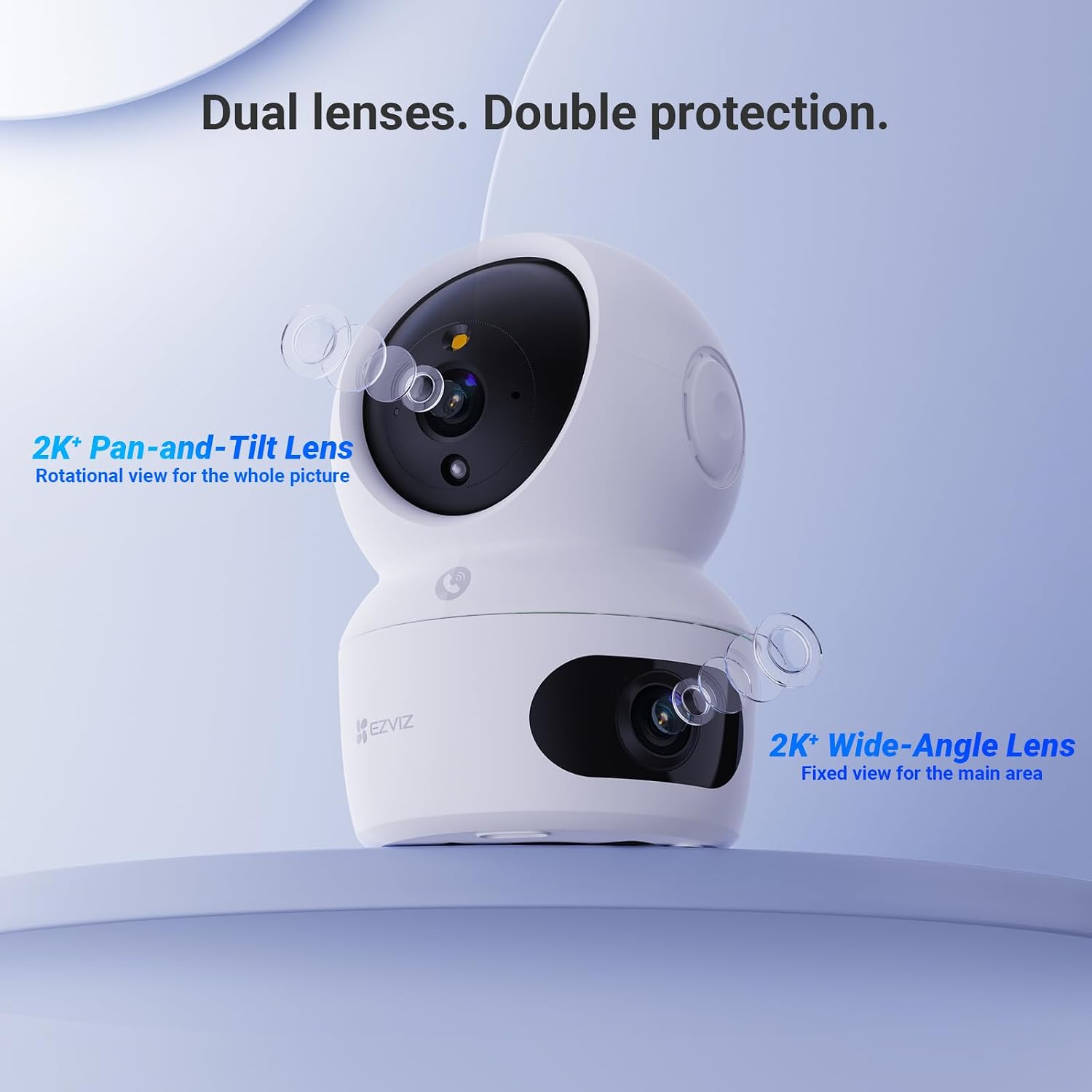 EZVIZ H7c Dual 2K⁺ & 2K⁺ Dual-Lens Pan & Tilt Wi-Fi Camera - Image 7