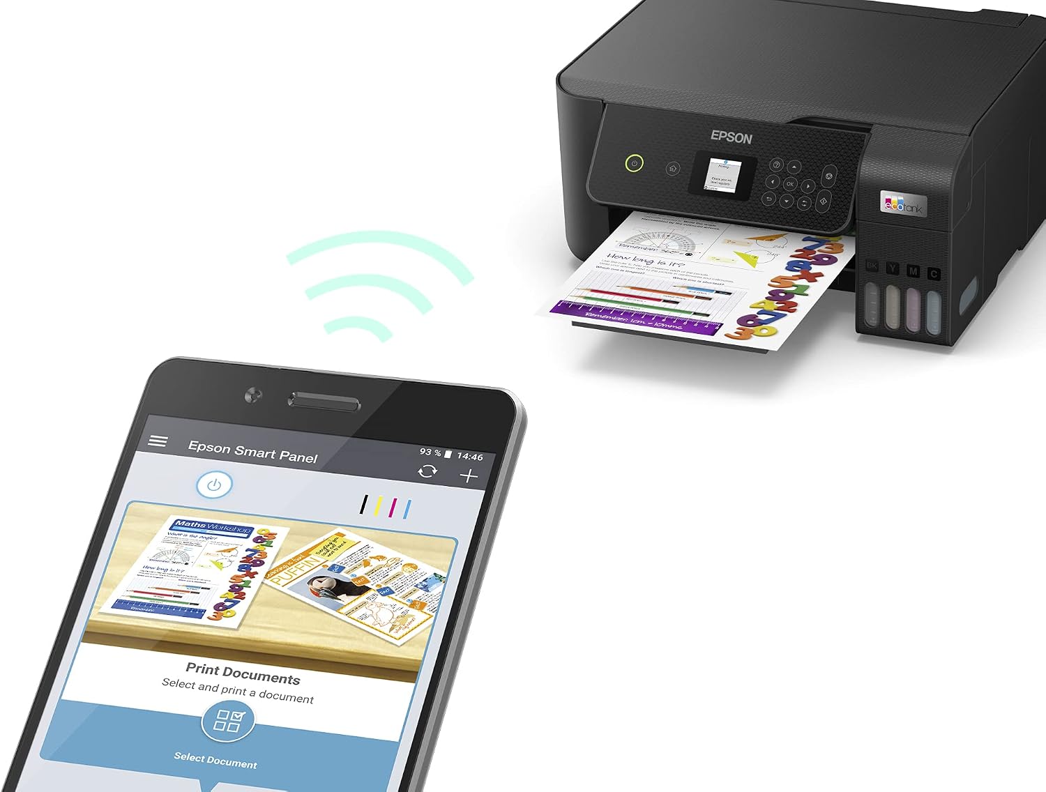 EcoTank L3260 Multifunction Wi-Fi Ink Tank A4 Printer, With Up To 3 Years Of Ink Included - Image 3