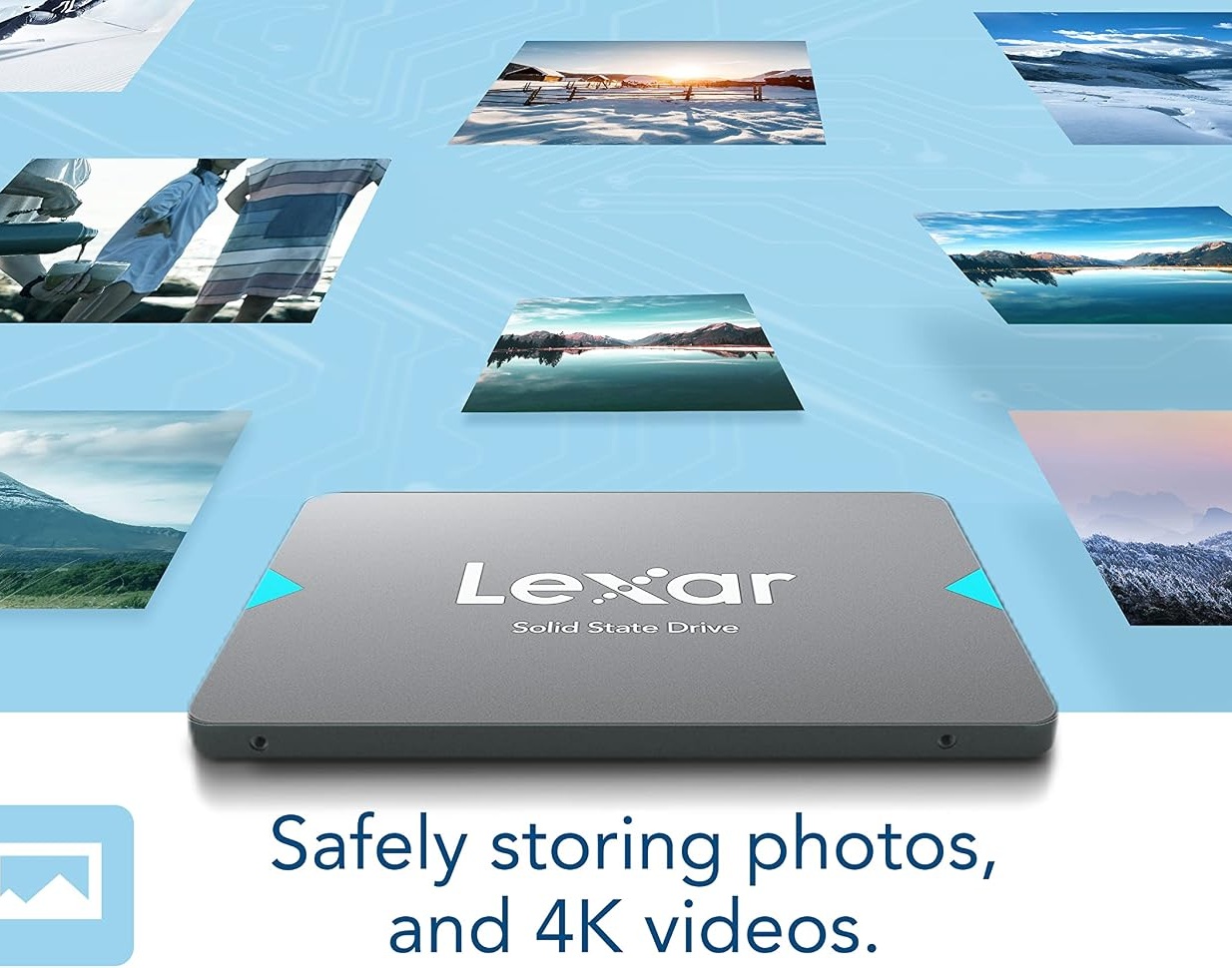 Lexar NQ100 2.5” SATA III Internal SSD (6Gb/s) | Sequential read up to 550MB/s | Sequential write up to 500MB/s | - Image 3
