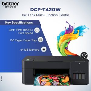Brother DCP-T420W All-in One Ink Tank Refill System Printer with Built-in-Wireless Technology - Image 7