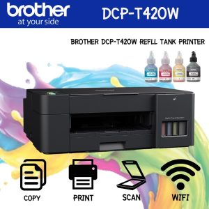 Brother DCP-T420W All-in One Ink Tank Refill System Printer with Built-in-Wireless Technology - Image 8