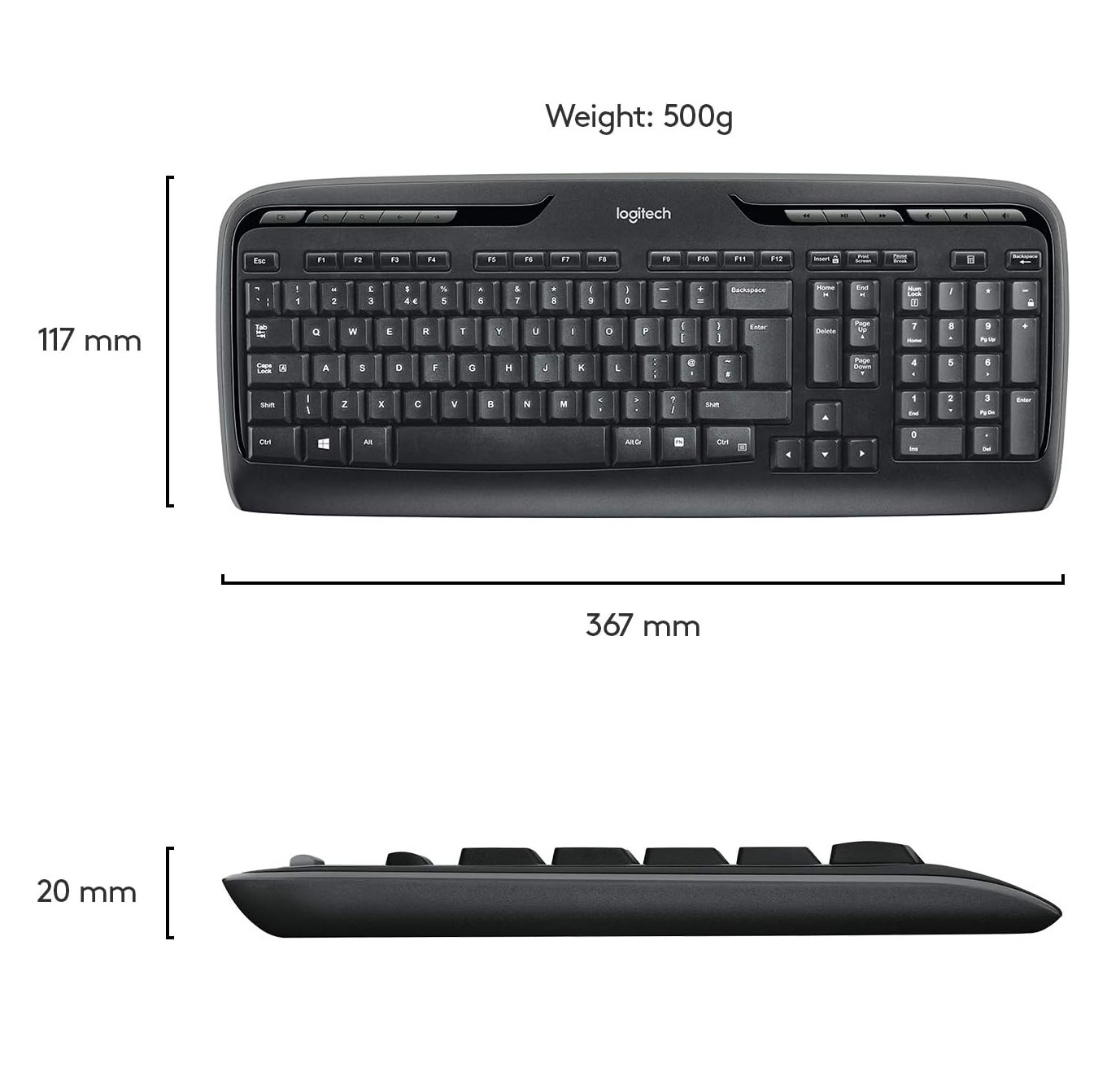 Logitech Combo Keyboard & Mouse MK330