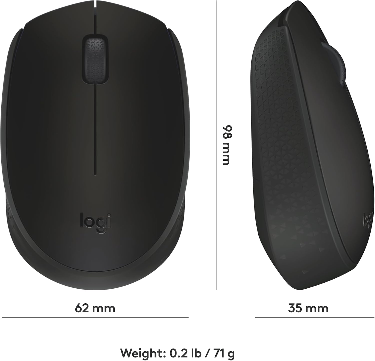 Logitech M170 Compact Ambidextrous 2.4 GHz Wireless Mouse - Image 4