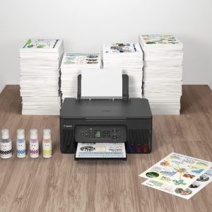 Canon PIXMA G3470 Printer | Wireless Colour 3-in-1 Refillable MegaTank Printer- Black - Image 5