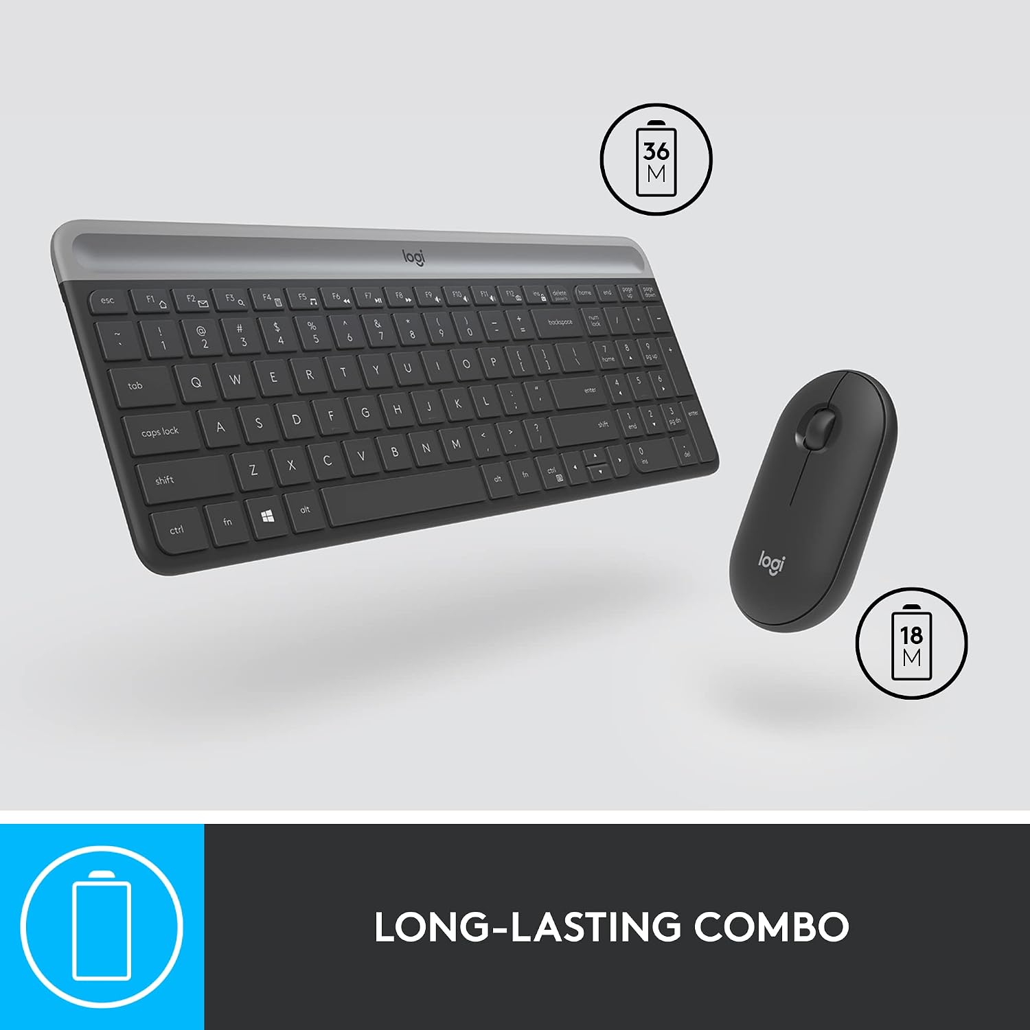 Logitech MK470 Slim Wireless Keyboard and Mouse Combo - Image 3