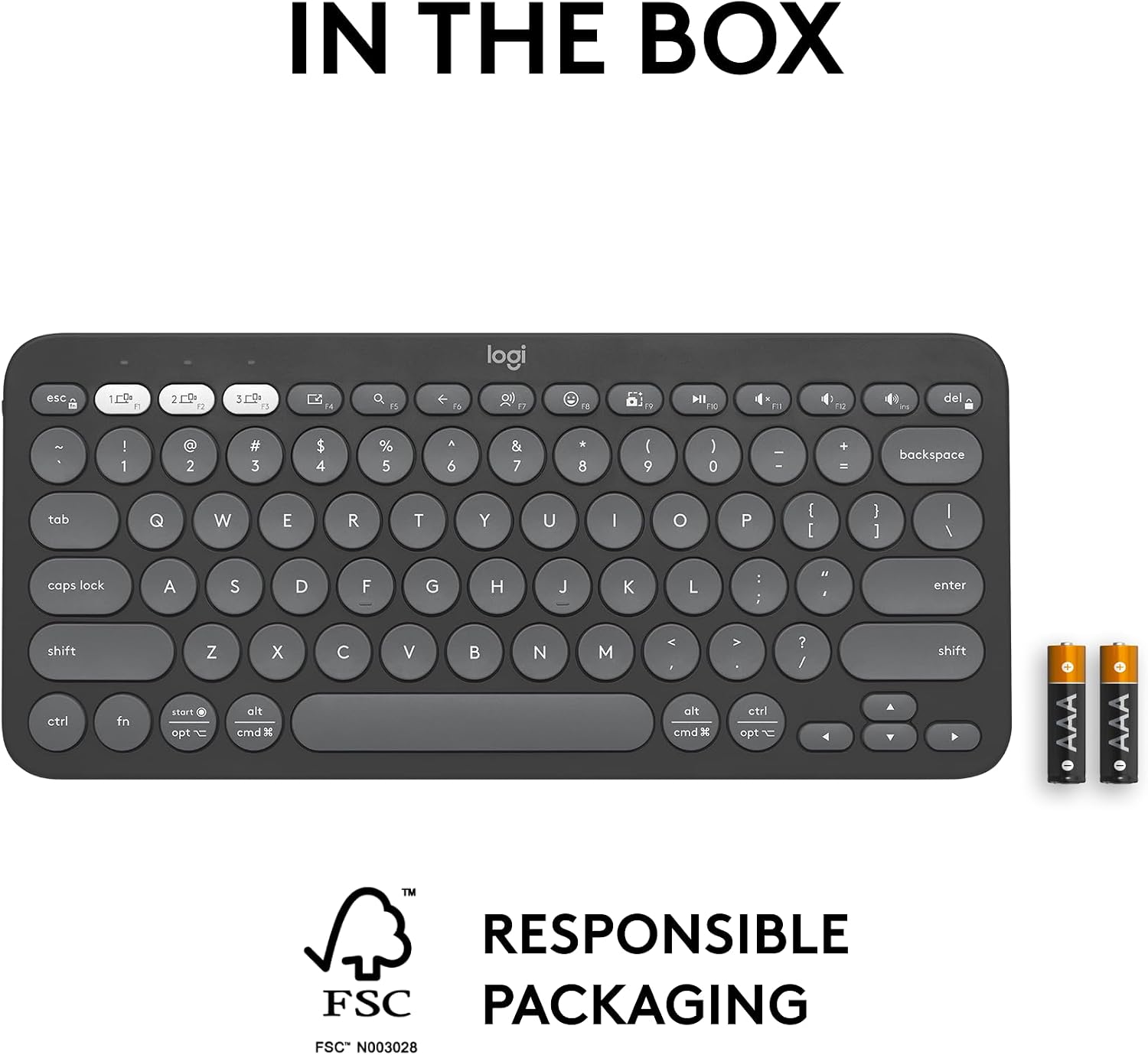 Logitech Pebble Keys 2 K380s Bluetooth Keyboard - Image 6