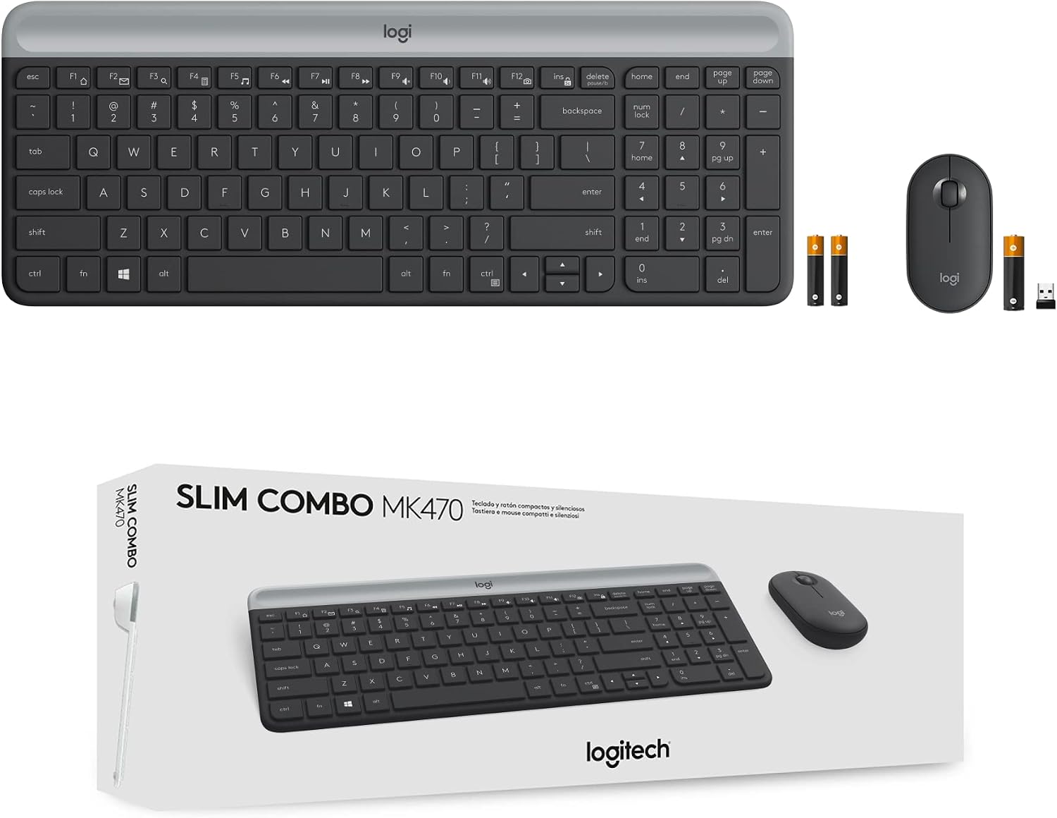 Logitech MK470 Slim Wireless Keyboard and Mouse Combo - Image 4