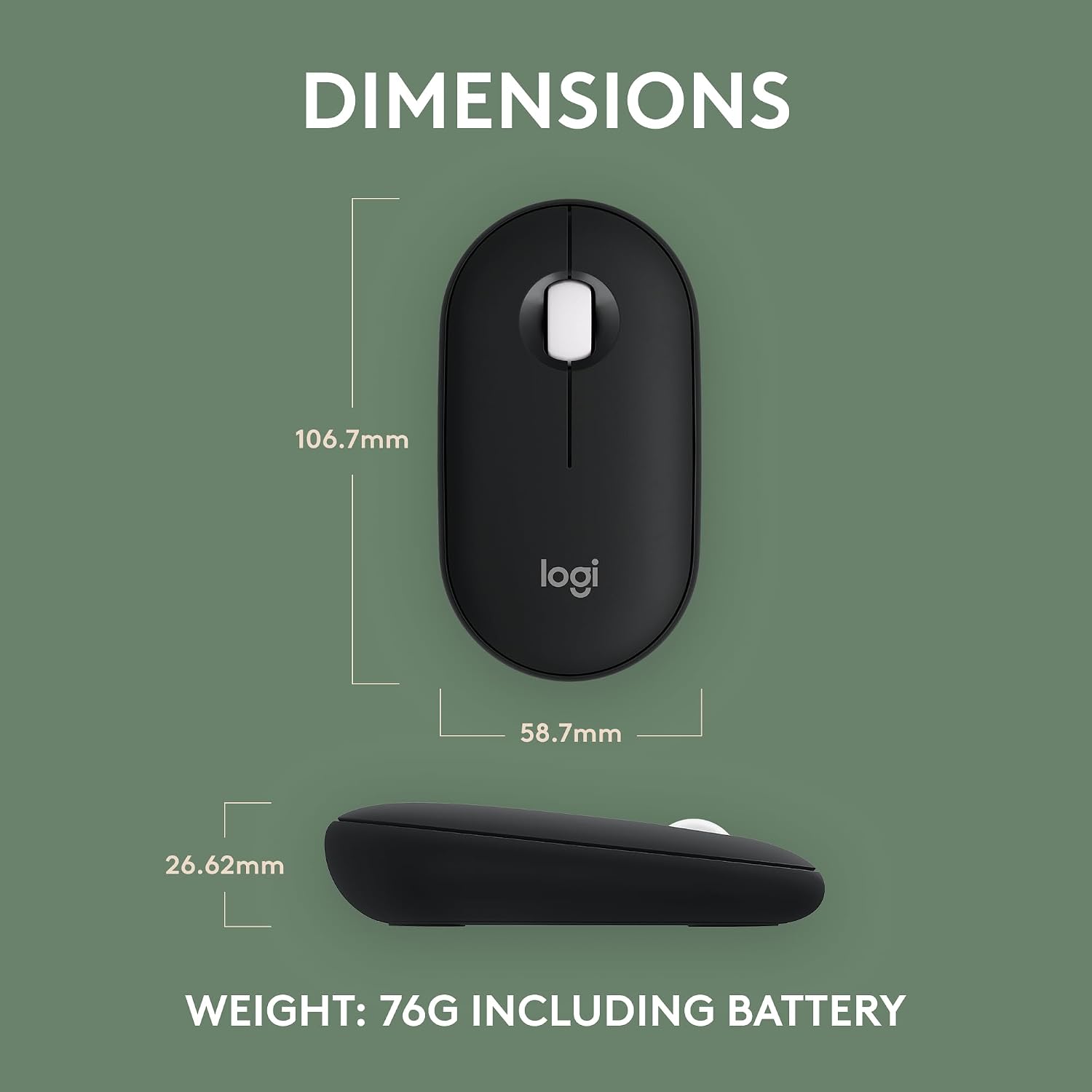 Logitech M350s Pebble Bluetooth Mouse - Image 4