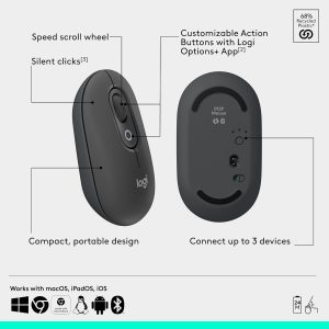 Logitech POP Wireless Mouse with Emoji Button Function - Image 5