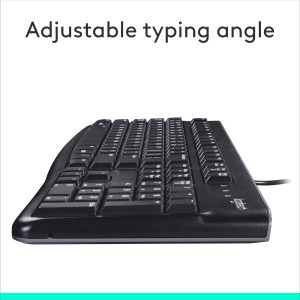 Logitech K120 Keyboard | Full Size Wired USB Plug-and-Play - Black - Image 5