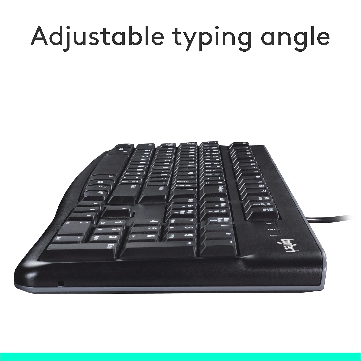 Logitech K120 Keyboard | Full Size Wired USB Plug-and-Play - Black - Image 5