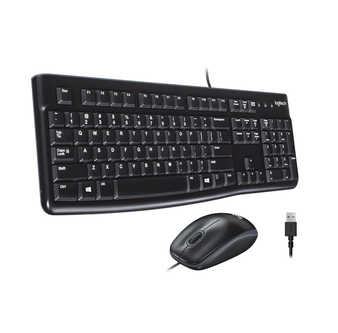 Logitech MK120 Full Size Wired Keyboard and Mouse Combo
