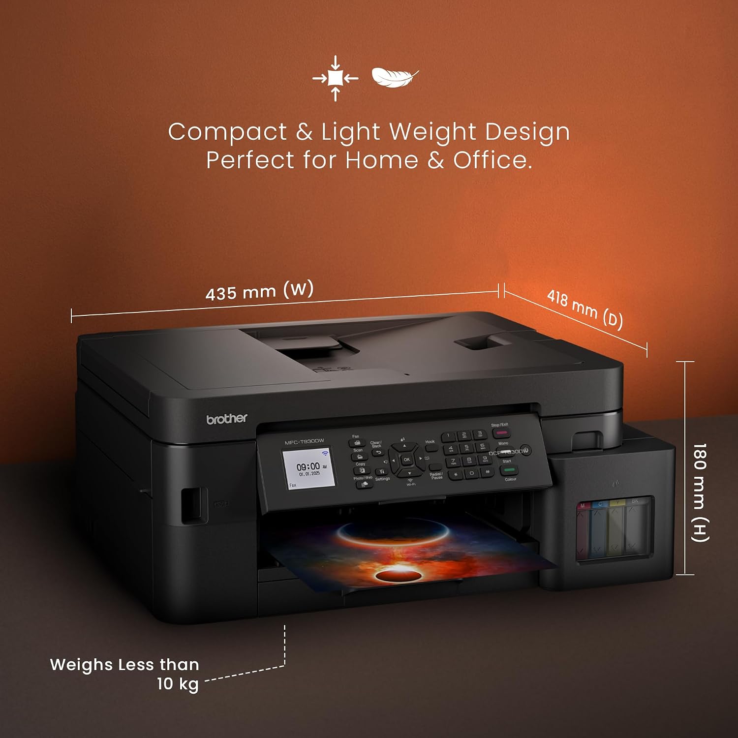 Brother Printer DCP-T930DW | Colour Ink Tank Wi-Fi Duplex Multifunction Printer - Image 4