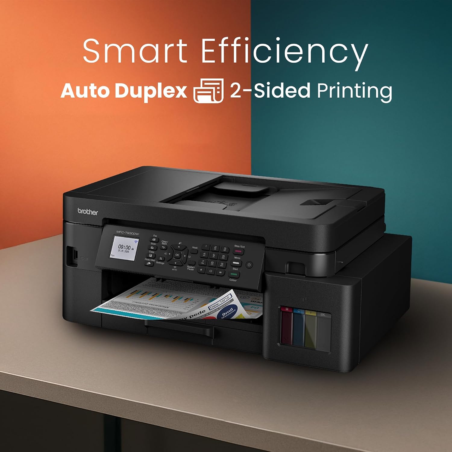 Brother Printer DCP-T930DW | Colour Ink Tank Wi-Fi Duplex Multifunction Printer - Image 7