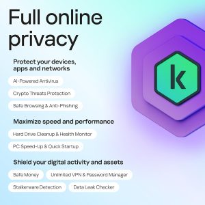 Kaspersky Plus Internet Security | 1 Year | AI Powered Anti-Virus | Safe Browsing | Anti-Phishing | Unlimited VPN | Password Manager - Image 4