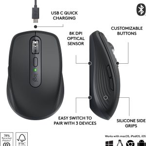 Logitech MX Anywhere 3S | Compact Wireless Mouse Fast Scrolling - Image 6