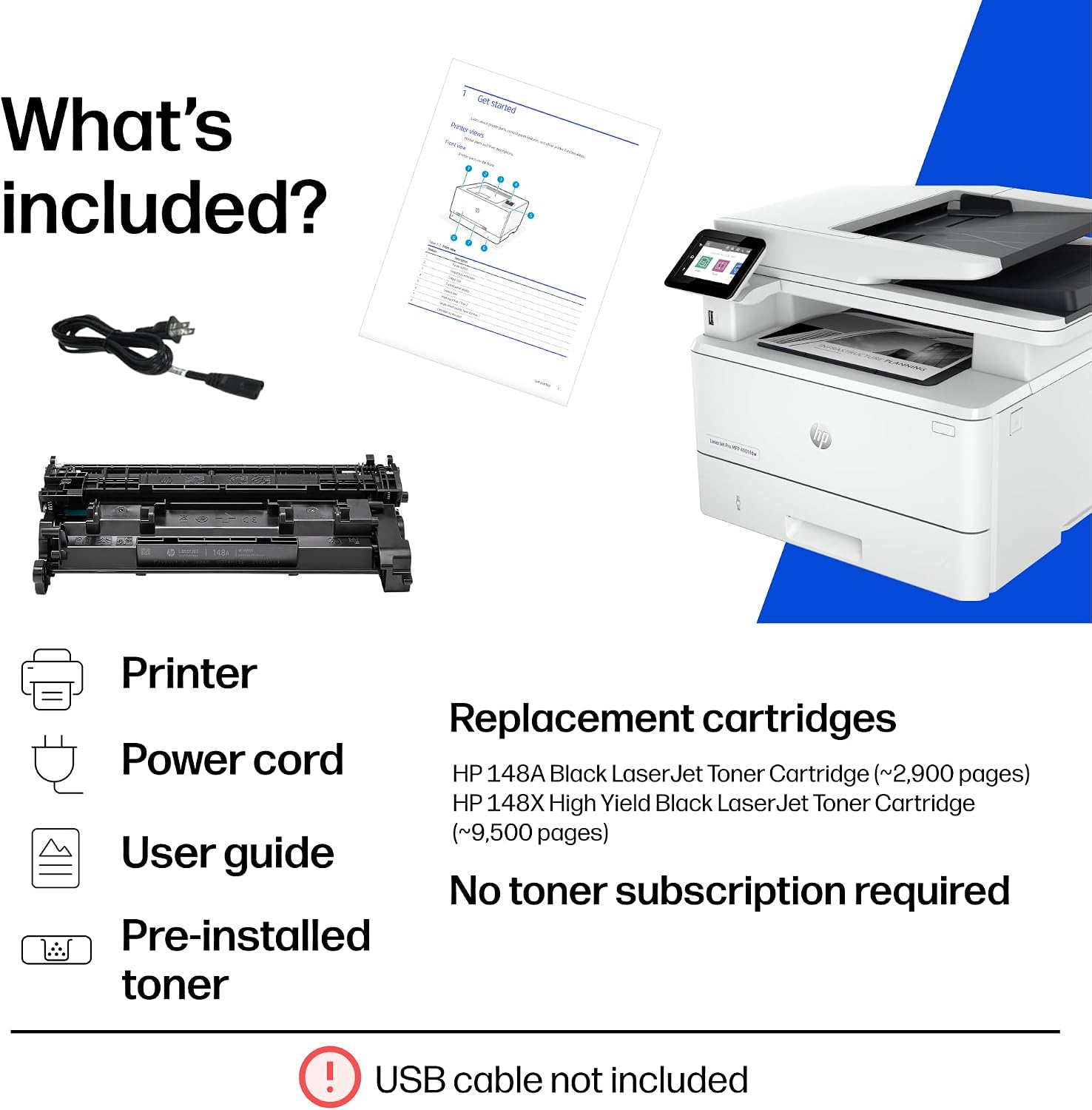 HP LaserJet Pro MFP 4103fdw Printer