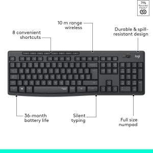 Logitech MK295 Silent Wireless Mouse & Keyboard Combo - Image 5