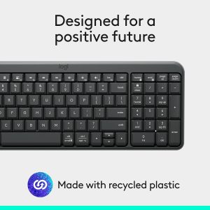 Logitech K250 Compact Wireless Bluetooth Keyboard | Multi Device with Number Pad - Image 6