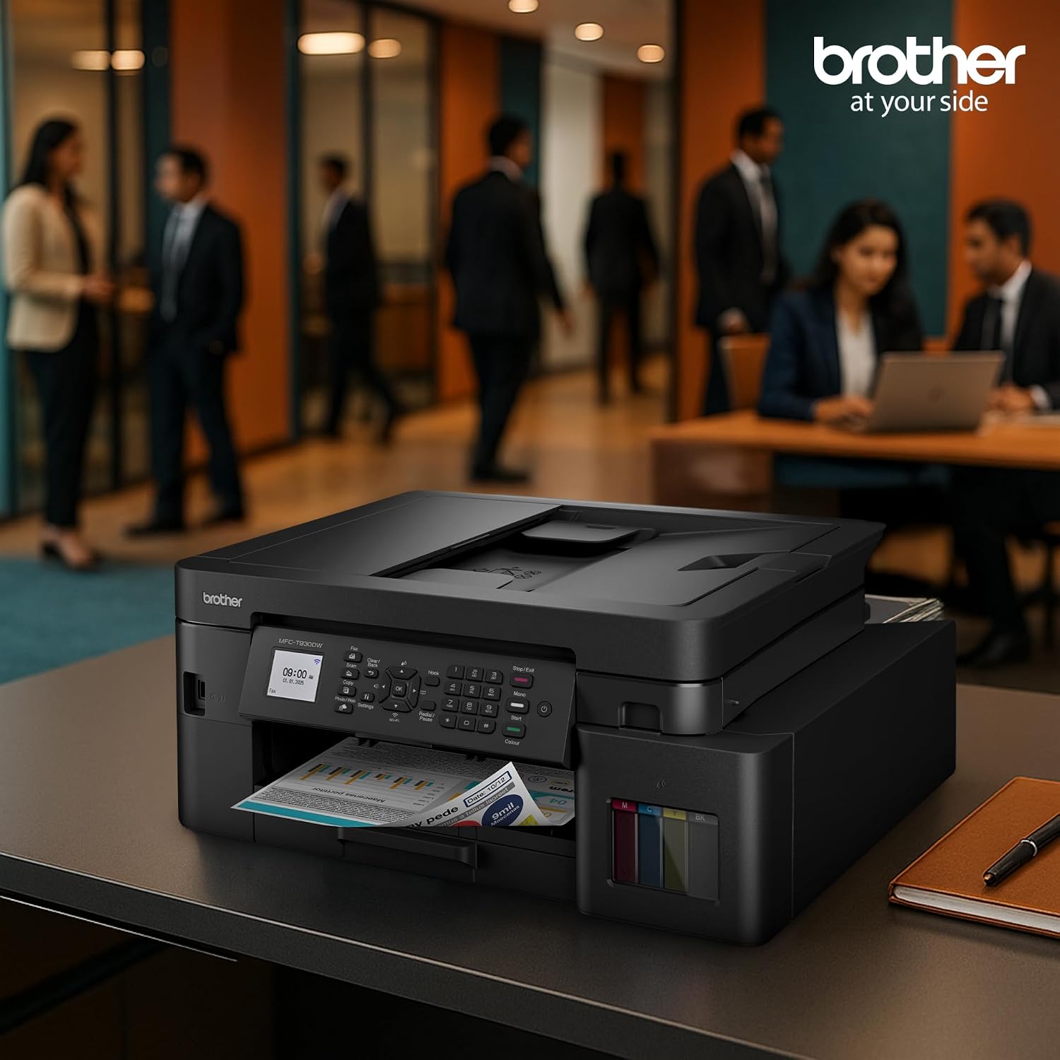 Brother Printer DCP-T930DW | Colour Ink Tank Wi-Fi Duplex Multifunction Printer - Image 2