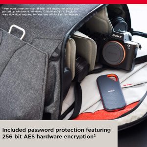 SanDisk Extreme Pro Portable SSD E81 V2 | USB 3.2 Gen2 | Sequential read up to 2000MB/s | - Image 3