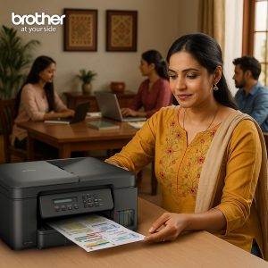 Brother Wireless All In One Ink Tank Printer, DCP-T730DW, Automatic Duplex Print & Scan, ADF, Email & Mobile Print, Compact Design - Image 2