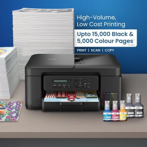 Brother Wireless All In One Ink Tank Printer, DCP-T730DW, Automatic Duplex Print & Scan, ADF, Email & Mobile Print, Compact Design - Image 9