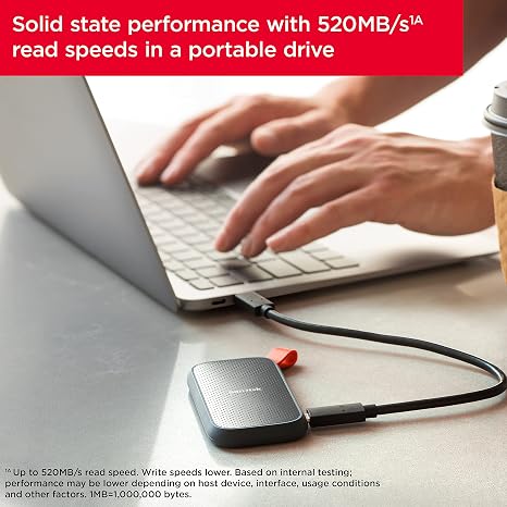 SanDisk Portable SSD E30 | USB 3.2 Gen2 | Sequential read up to 800MB/s - Image 6